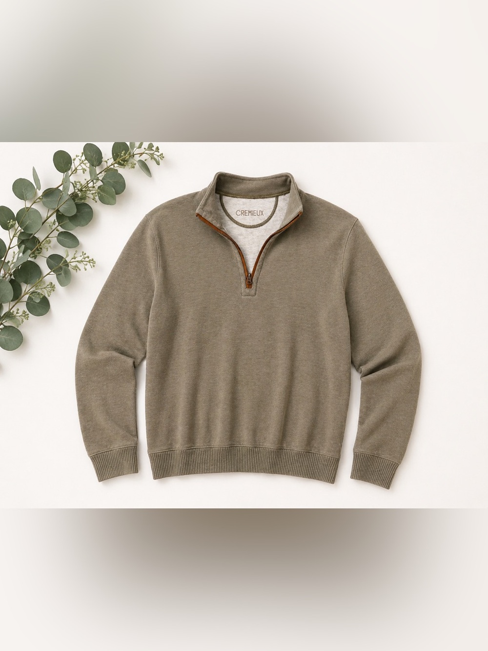 Daniel Cremieux Men's Classics Reversible Quarter Zip Sweater